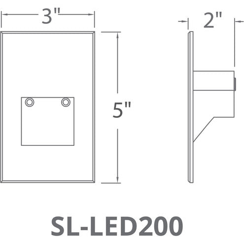 Vertical Step and Wall Light  LED 120V 3.20 watt Black Exterior Modern Forms