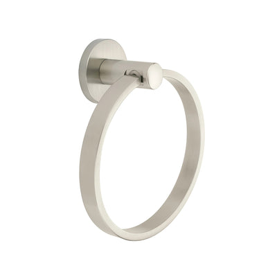 6 1/2 Inch Modern Brass Towel Ring (Several Finishes Available)  EMTEK