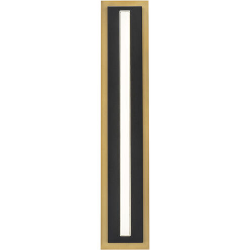 Lyrikal 1 Light Black Aged Brass ADA Wall Sconce Wall Light 4000K Wall Sconce Modern Forms