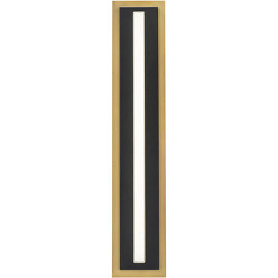 Lyrikal 1 Light Black Aged Brass ADA Wall Sconce Wall Light 2700K Wall Sconce Modern Forms