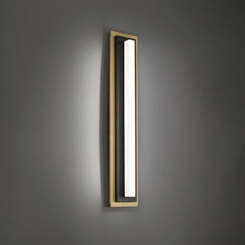 Lyrikal 1 Light Black Aged Brass ADA Wall Sconce Wall Light 4000K Wall Sconce Modern Forms