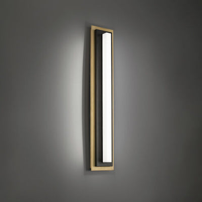 Lyrikal 1 Light Black Aged Brass ADA Wall Sconce Wall Light 4000K Wall Sconce Modern Forms