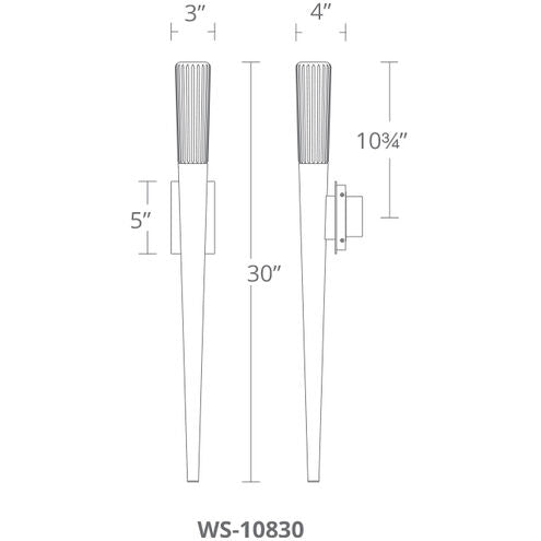 Scepter LED 4 inch Aged Brass ADA Wall Sconce Wall Light Wall Sconce Modern Forms