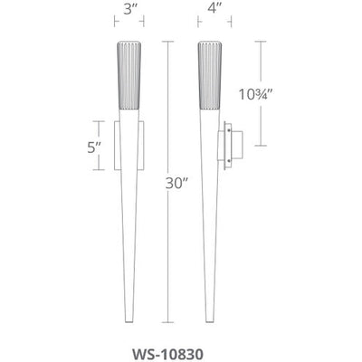 Scepter LED 4 inch Aged Brass ADA Wall Sconce Wall Light Wall Sconce Modern Forms
