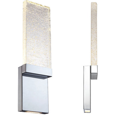 Glacier LED 3 inch Chrome ADA Wall Sconce Wall Light Wall Sconce Modern Forms