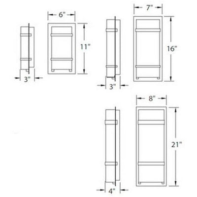 Phantom LED Bronze Outdoor Wall Light 16in Exterior Modern Forms