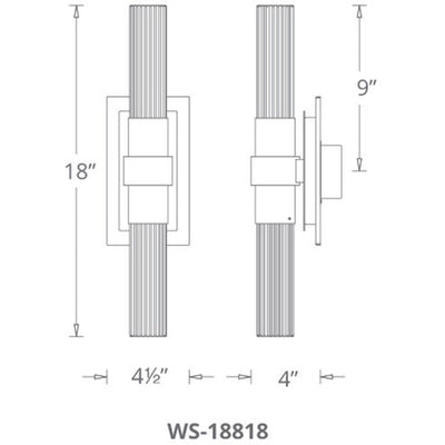 Ceres LED 4 inch Aged Brass ADA Wall Sconce Wall Light Wall Sconce Modern Forms