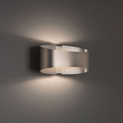 Swerve 1 Light 4 inch Brushed Nickel ADA Wall Sconce Wall Light Wall Sconce Modern Forms