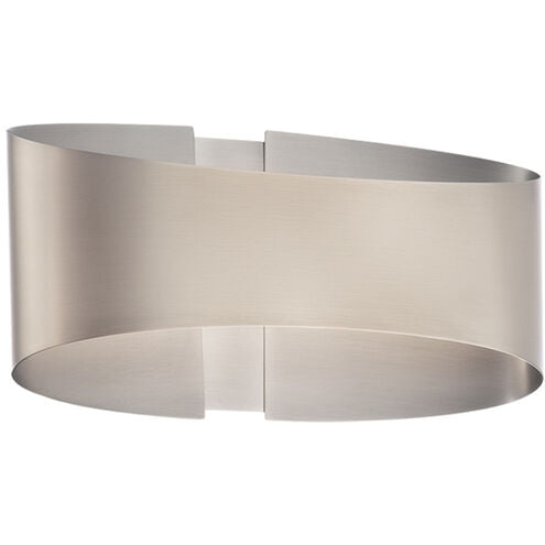 Swerve 1 Light 4 inch Brushed Nickel ADA Wall Sconce Wall Light Wall Sconce Modern Forms