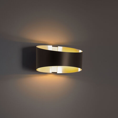 Swerve 1 Light 4 inch Bronze-Brushed Brass ADA Wall Sconce Wall Light Wall Sconce Modern Forms
