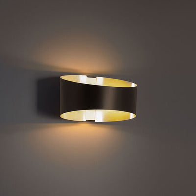 Swerve 1 Light 4 inch Bronze-Brushed Brass ADA Wall Sconce Wall Light Wall Sconce Modern Forms