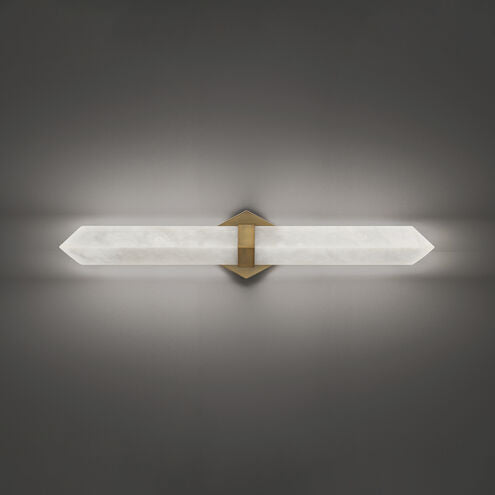 Javelin 1 Light 28 inch Aged Brass Bath Vanity Light Wall Light Bath and Vanity Modern Forms