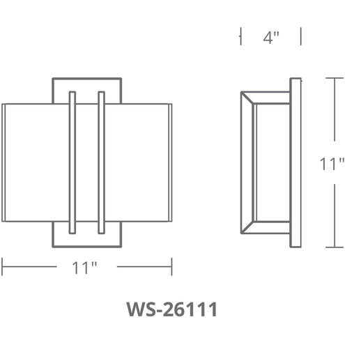 Downton LED 4 inch Brushed Nickel ADA Wall Sconce Wall Light in 3000K Wall Sconce Modern Forms