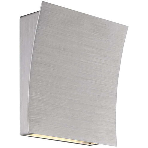Slide ADA Wall Sconce Wall Light in 2700K LED 4 inch Brushed Aluminum Wall Sconce Modern Forms