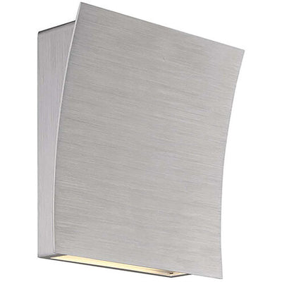 Slide ADA Wall Sconce Wall Light in 2700K LED 4 inch Brushed Aluminum Wall Sconce Modern Forms