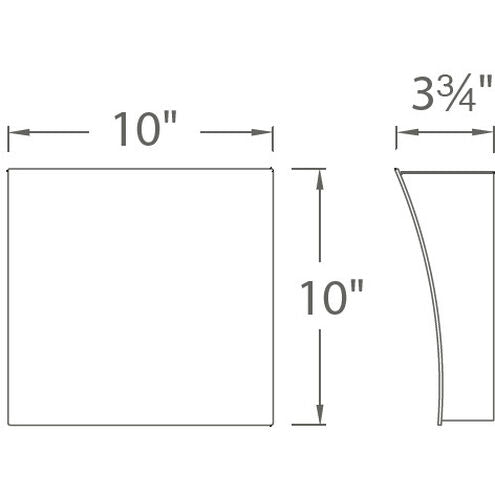 Slide ADA Wall Sconce Wall Light in 3000K LED 4 inch Black Wall Sconce Modern Forms