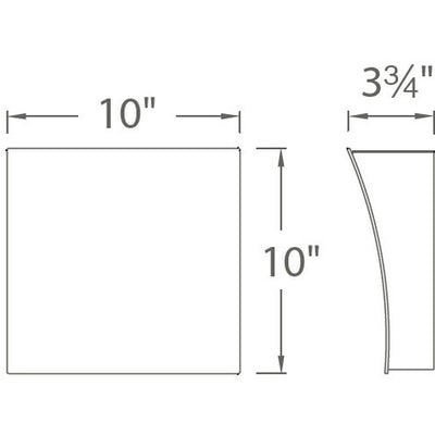 Slide ADA Wall Sconce Wall Light in 3000K LED 4 inch Black Wall Sconce Modern Forms