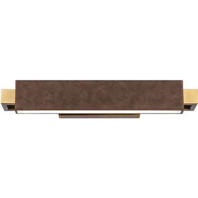 Kinsman LED Bomber Brown Aged Brass Bath Vanity & Wall Light 19in Bath and Vanity Modern Forms