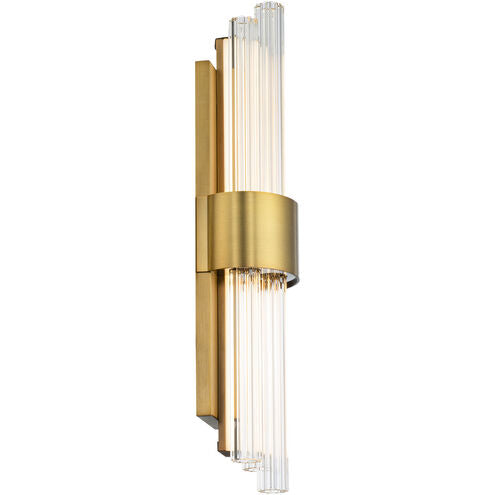 Luzerne LED Aged Brass Bath Vanity & Wall Light 18in Bath and Vanity Modern Forms