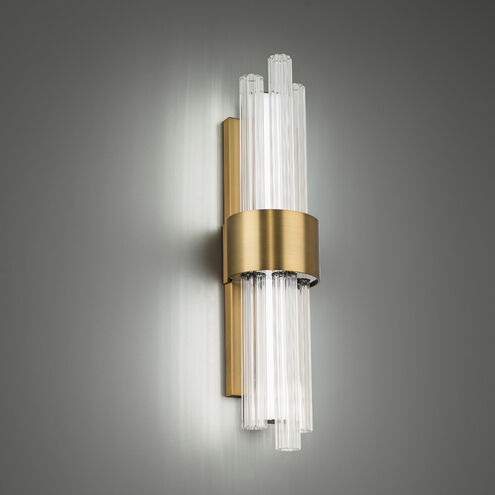 Luzerne LED Aged Brass Bath Vanity & Wall Light 18in Bath and Vanity Modern Forms