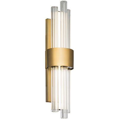 Luzerne LED Aged Brass Bath Vanity & Wall Light 18in Bath and Vanity Modern Forms