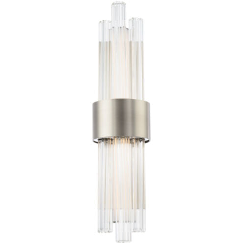 Luzerne 2 Light 4 inch Brushed Nickel Bath Vanity & Wall Light Bath and Vanity Modern Forms