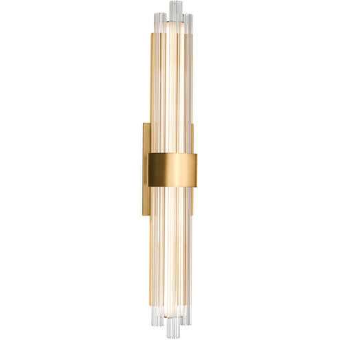 Luzerne LED Aged Brass Bath Vanity & Wall Light 28in Bath and Vanity Modern Forms