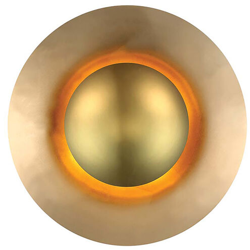 Blaze ADA Wall Sconce Wall Light 12in LED 3 inch Gold Leaf Wall Sconce Modern Forms
