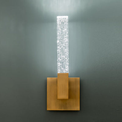Cinema ADA Wall Sconce Wall Light in 15in LED 4 inch Aged Brass Wall Sconce Modern Forms