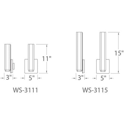 Vogue ADA Wall Sconce Wall Light in 3500K LED 3 inch Brushed Nickel Wall Sconce Modern Forms