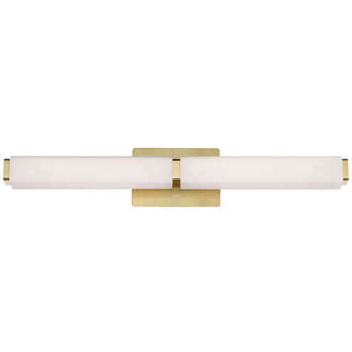 Vogue Bath Vanity & Wall Light in 3500K LED 27 inch Brushed Brass Bath and Vanity Modern Forms