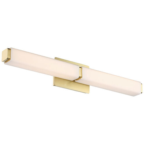 Vogue Bath Vanity & Wall Light in 3500K LED 27 inch Brushed Brass Bath and Vanity Modern Forms