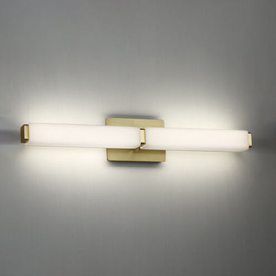 Vogue Bath Vanity & Wall Light in 3500K LED 27 inch Brushed Brass Bath and Vanity Modern Forms