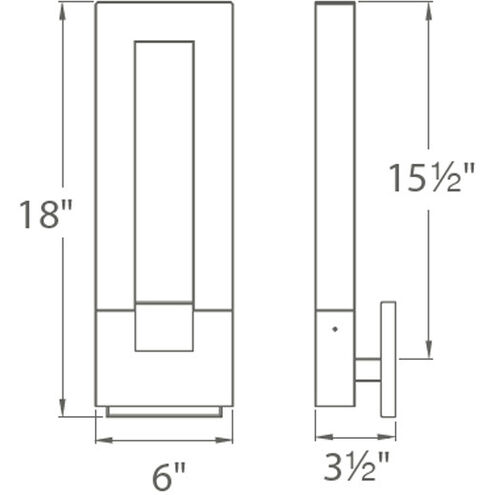 Chill ADA Wall Sconce Wall Light LED 4 inch Polished Nickel Wall Sconce Modern Forms