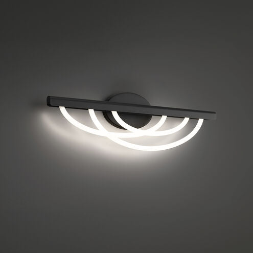 Swoop 1 Light 24 inch Black Bath Vanity Light Wall Light Bath and Vanity Modern Forms