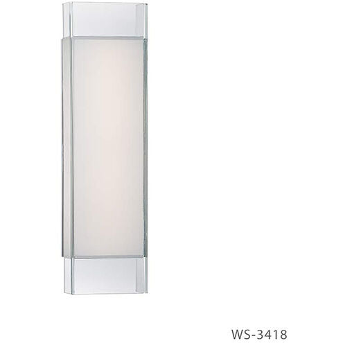 Cloud Bathroom Vanity & Wall Light in 18in LED 18 inch Chrome Bath and Vanity Modern Forms