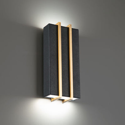 Poet ADA Wall Sconce Wall Light LED 3 inch Black Aged Brass Wall Sconce Modern Forms