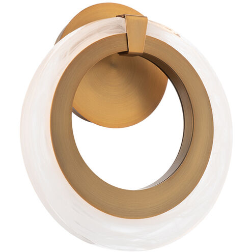 Serenity 1 Light 3 inch Aged Brass ADA Wall Sconce Wall Light Wall Sconce Modern Forms