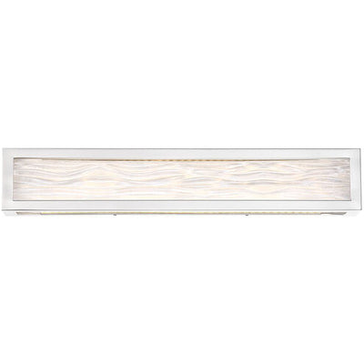 Shock Waves LED 27 inch Brushed Nickel Bath Vanity & Wall Light 27in Bath and Vanity Modern Forms