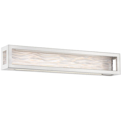 Shock Waves LED 27 inch Brushed Nickel Bath Vanity & Wall Light 27in Bath and Vanity Modern Forms