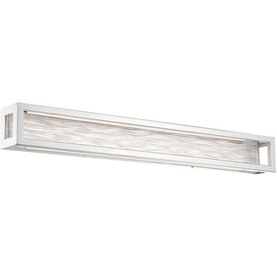 Shock Waves LED Brushed Nickel Bath Vanity & Wall Light 38in Bath and Vanity Modern Forms