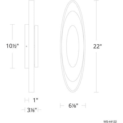 Valor ADA Wall Sconce Wall Light LED 3 inch Bronze Gold Leaf Wall Sconce Modern Forms