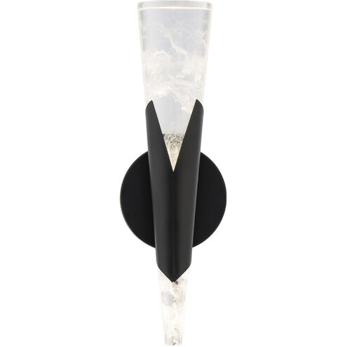Kilt 1 Light Black ADA Wall Sconce Wall Light in 4000K Wall Sconce Modern Forms