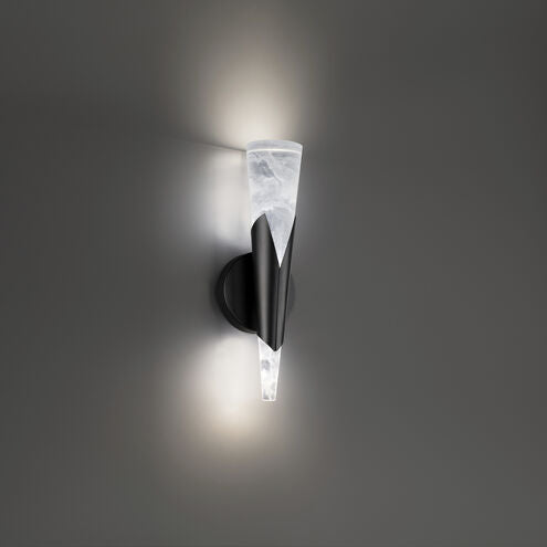 Kilt 1 Light Black ADA Wall Sconce Wall Light in 4000K Wall Sconce Modern Forms