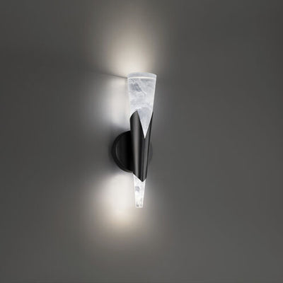 Kilt 1 Light Black ADA Wall Sconce Wall Light in 4000K Wall Sconce Modern Forms