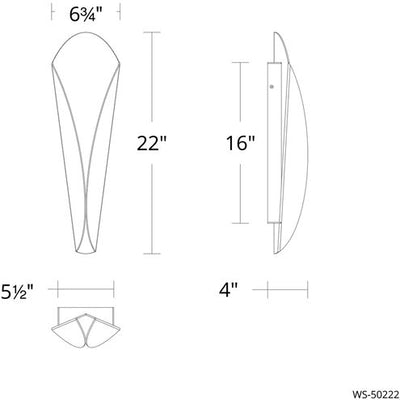 Fleur 2 Light 4 inch Bronze Gold Leaf ADA Wall Sconce Wall Light Wall Sconce Modern Forms