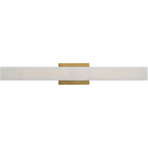 Lanza Bathroom Vanity Light Wall Light 1 Light 27 inch Aged Brass Bath and Vanity Modern Forms