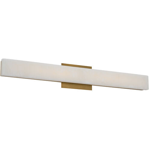 Lanza Bathroom Vanity Light Wall Light 1 Light 27 inch Aged Brass Bath and Vanity Modern Forms