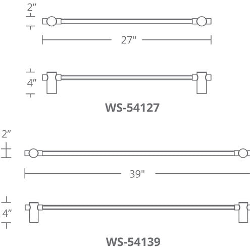 Cadence LED 27 inch Brushed Nickel Bath Vanity & Wall Light in 27in Bath and Vanity Modern Forms