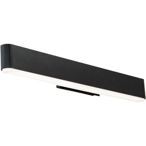 Bathroom Vanity Wall Light 2700K Lamping Color Temp, 24in Size Black Bath and Vanity Modern Forms